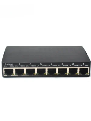 Reverse 8-Port PoE Switch 12V -100Mbps